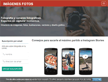 Tablet Screenshot of imagenesfotos.com